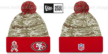 49ers 2015 SALUTE-TO-SERVICE Knit Beanie Hat by New Era