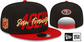 49ers 2022 NFL DRAFT SNAPBACK Black-Red Hat by New Era