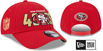 49ers 2023 NFL DRAFT 940 SNAPBACK Red Hat by New Era