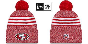 49ers 2023 SIDELINE Knit Beanie Hat by New Era