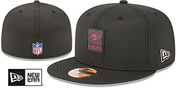 49ers '2025 HOT WEATHER NFL SIDELINE' Black Fitted Hat by New Era