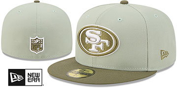 49ers 2026 COLOR PACK Sage-Olive Fitted Hat by New Era