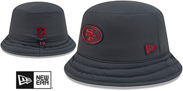 49ers 2026 NFL SIDELINE BUCKET Black Hat by New Era