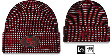 49ers 2026 SIDELINE WAFFLER Knit Beanie Hat by New Era