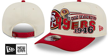 49ers CLASSIC A-FRAME SNAPBACK Chrome-Red Hat by New Era