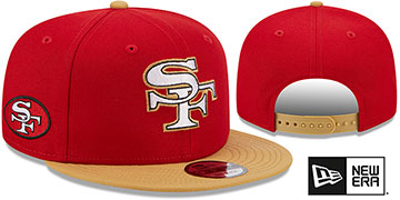 49ers NFL LIGATURE SNAPBACK Red-Gold Hat by New Era