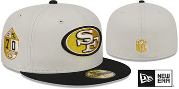 49ers TWO-TONE STONE Fitted Hat by New Era