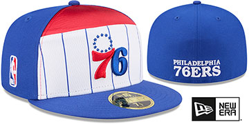76ers 2025-26 NBA SPLIT PANEL TIP OFF Fitted Hat by New Era