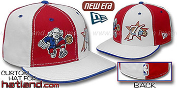 76ers BEN FRANKLIN DW Red-White Fitted Hat