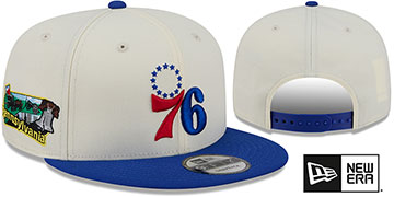 76ers LOCALIZED SNAPBACK Chrome-Royal Hat by New Era