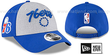 76ers ROPE STITCH DRAFT STRETCH SNAPBACK Grey-Royal Hat by New Era