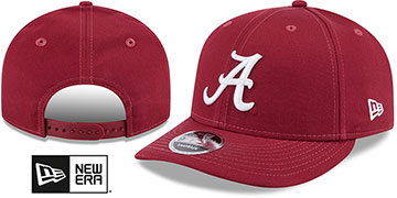Alabama LOW-CROWN TEAM-BASIC SNAPBACK Burgundy Hat by New Era