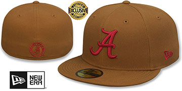 Alabama NCAA TEAM-BASIC Copper Fitted Hat by New Era