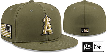 Angels 2026 ARMED FORCES STARS N STRIPES Hat by New Era