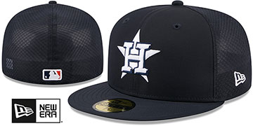 Astros 2026 'BATTING PRACTICE' Navy Fitted Hat by New Era
