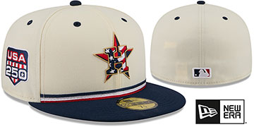 Astros 2026 JULY 4TH STARS N STRIPES Fitted Hat by New Era
