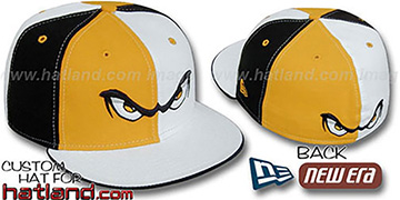 Storm PINWHEEL Gold-White-Black Fitted Hat by New Era