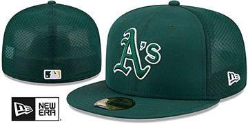 Athletics 2026 'BATTING PRACTICE' Green Fitted Hat by New Era