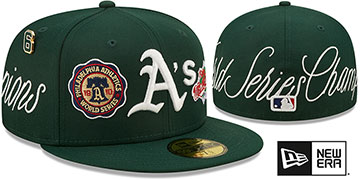 Athletics HISTORIC CHAMPIONS Green Fitted Hat by New Era