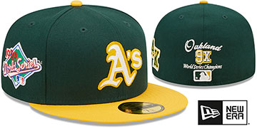 Athletics LETTERMAN SIDE-PATCH Fitted Hat by New Era