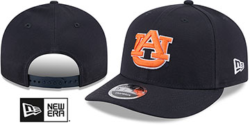 Auburn LOW-CROWN TEAM-BASIC SNAPBACK Navy Hat by New Era