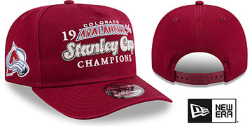 Avalanche HISTORIC CHAMPIONS AF SNAPBACK Burgundy Hat by New Era