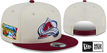Avalanche LOCALIZED SNAPBACK Chrome-Burgundy Hat by New Era