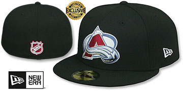 Avalanche NHL TEAM-BASIC Black Fitted Hat by New Era