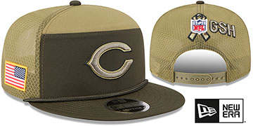 Bears 2025 SALUTE-TO-SERVICE SNAPBACK Dark Green-Olive Hat by New Era
