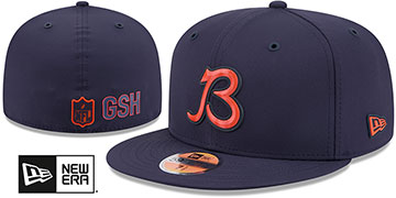 Bears 2026 NFL ALTERNATE SIDELINE Navy Fitted Hat by New Era