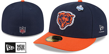 Bears 2026 PRECURVED NFL DRAFT Navy-Orange Fitted Hat by New Era