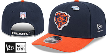 Bears 2026 PRECURVED NFL DRAFT STRETCH-SNAP Navy-Orange Hat by New Era