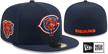 Bears DECEPTOR Navy Fitted Hat by New Era