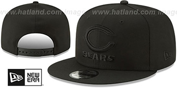 Bears TEAM-BASIC BLACKOUT C SNAPBACK Hat by New Era
