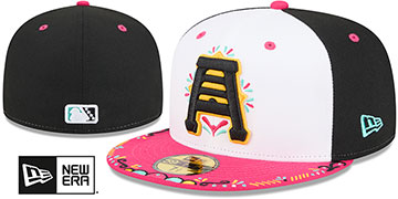 Bees 2026 COPA DE LA DIVERSION White-Black-Pink Fitted Hat by New Era