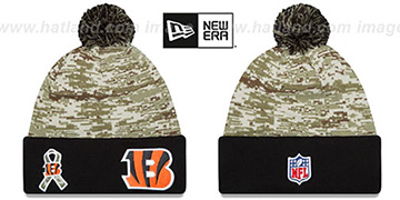 Bengals 2015 SALUTE-TO-SERVICE Knit Beanie Hat by New Era