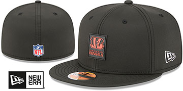 Bengals 2025 HOT WEATHER NFL SIDELINE Black Fitted Hat by New Era