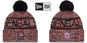 Bengals 2025 NFL SIDELINE Knit Beanie Hat by New Era