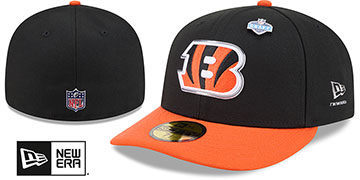 Bengals 2026 PRECURVED NFL DRAFT Black-Orange Fitted Hat by New Era