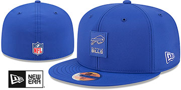 Bills 2025 HOT WEATHER NFL SIDELINE Royal Fitted Hat by New Era