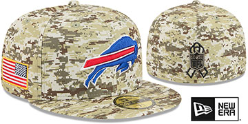 Bills 2025 SALUTE-TO-SERVICE Digital Desert Storm Fitted Hat by New Era