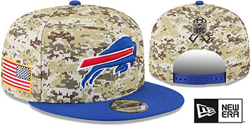Bills 2025 SALUTE-TO-SERVICE SNAPBACK Desert Storm-Royal Hat by New Era