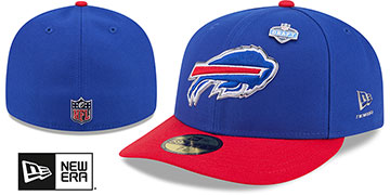 Bills 2026 PRECURVED NFL DRAFT Royal-Red Fitted Hat by New Era