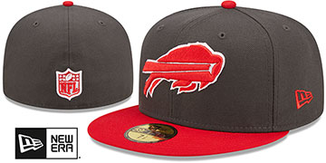 Bills 2T COLOR PACK Charcoal-Red Fitted Hat by New Era