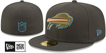 Bills COLOR PACK MULTI Charcoal Fitted Hat by New Era