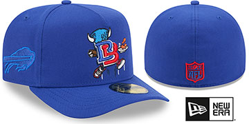 Bills NFL CARTOON  A-FRAME Royal Fitted Hat by New Era