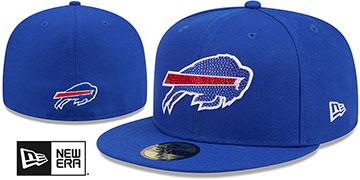 Bills RHINESTONE LOGO Royal Fitted Hat by New Era
