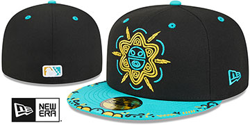 Bison 2026 COPA DE LA DIVERSION Black-Teal Fitted Hat by New Era