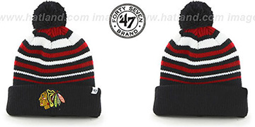Blackhawks NHL INCLINE Knit Beanie Hat by 47 Brand