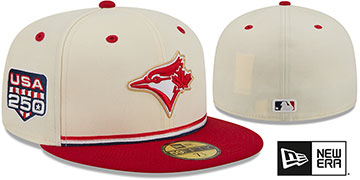 Blue Jays 2026 JULY 4TH STARS N STRIPES Fitted Hat by New Era